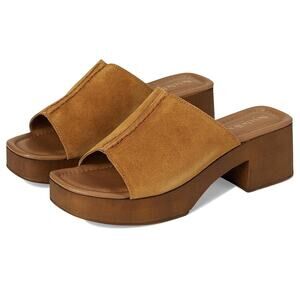 Seychelles Slide Sandals Made for Me Suede Platform Open Toe Brown Size 10